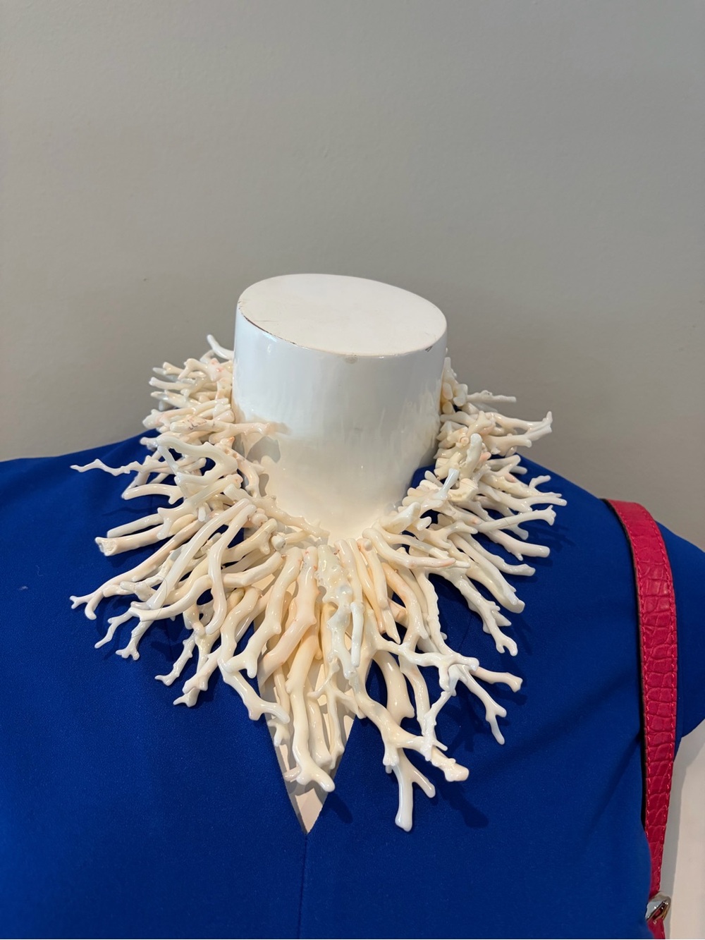 Jaded London White Coral Statement Necklace